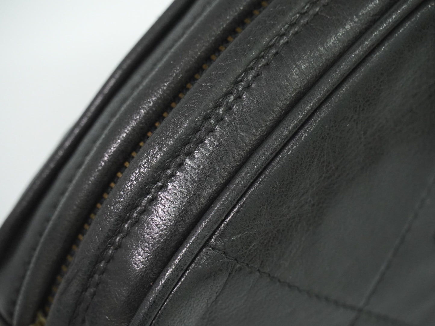 Chanel Vintage Diamond CC Tassel Clutch Quilted Lambskin, BLACK, LEATHER, Clutche & pouche