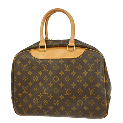 Louis Vuitton Deauville Handbag Monogram Canvas, BROWN, CANVAS, Handbag