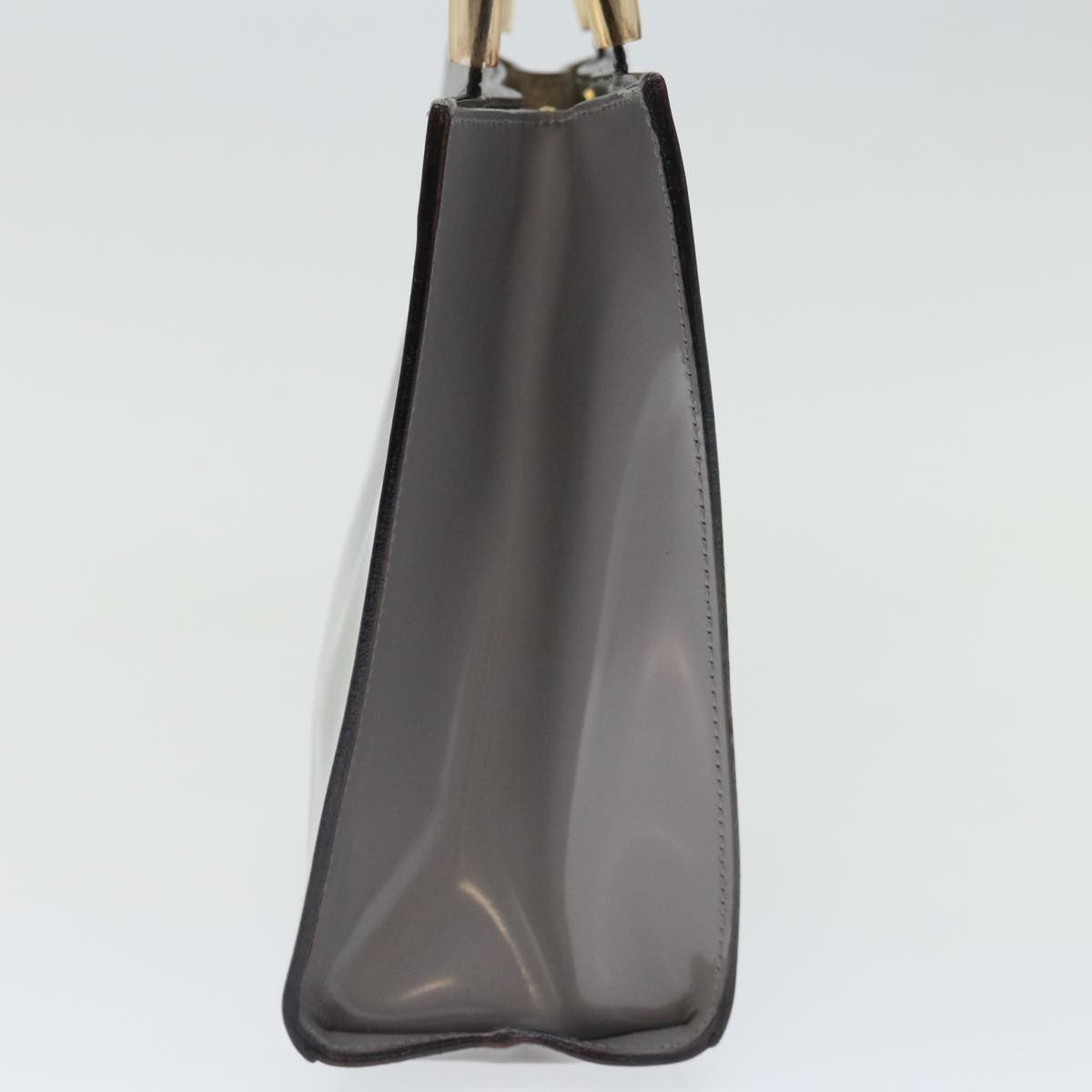 Salvatore Ferragamo Shopper Tote Patent Leather, GRAY, PATENT_LEATHER, Tote bag