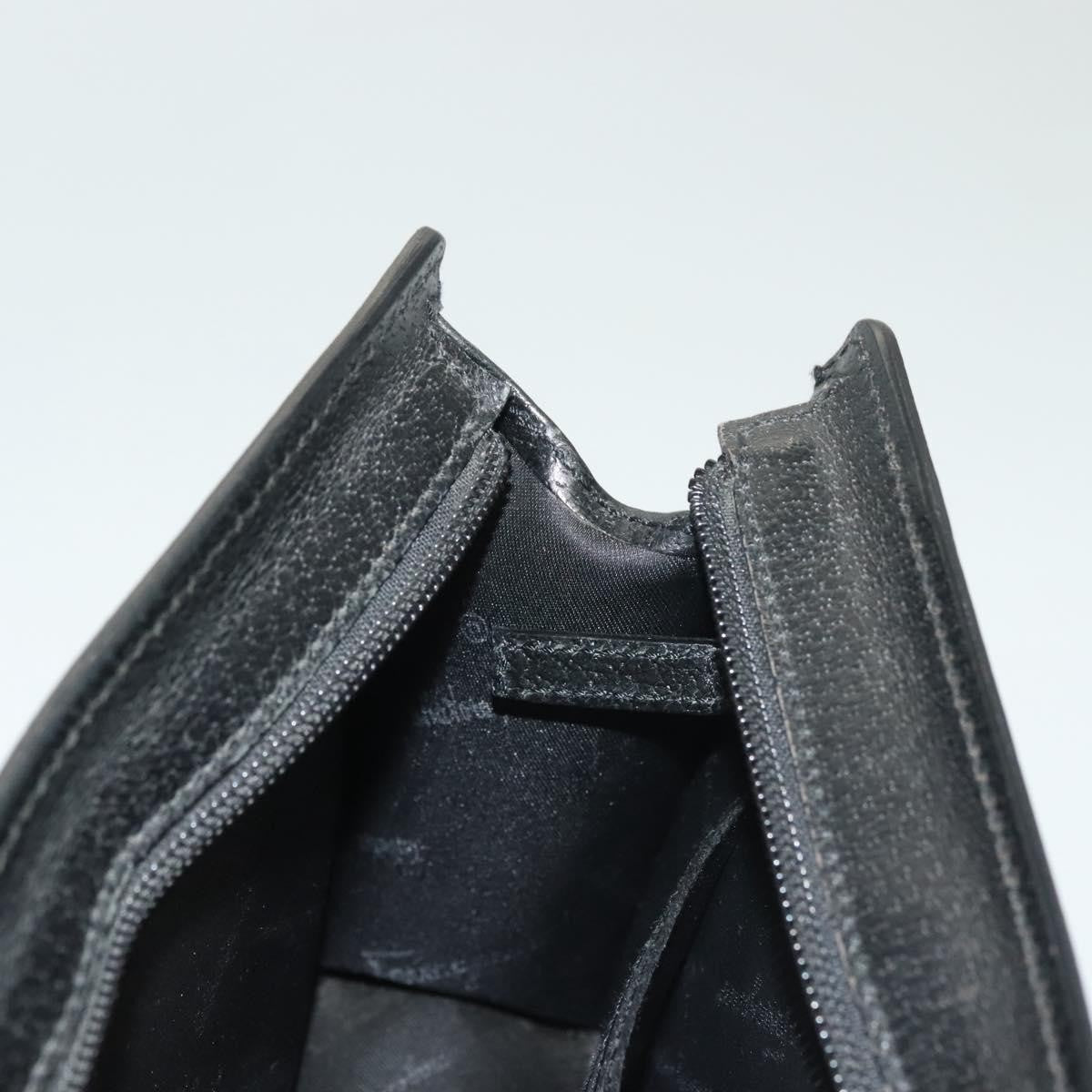 Salvatore Ferragamo Vintage clutch Bag Leather, BLACK, LEATHER, Clutche & pouche