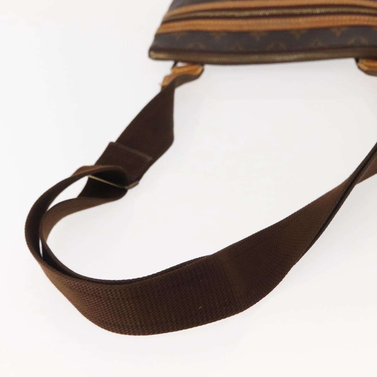 Louis Vuitton Bosphore Pochette Monogram Canvas, BROWN, CANVAS, Shoulder bag