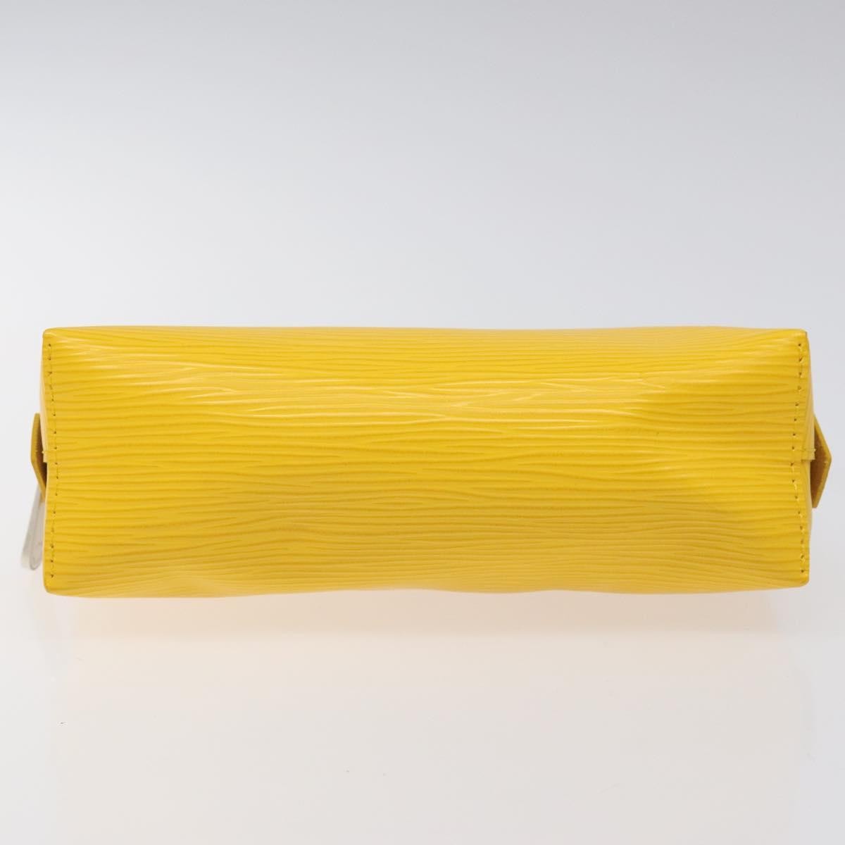 Louis Vuitton Cosmetic Pouch Epi Leather, YELLOW, LEATHER, Toiletry Case