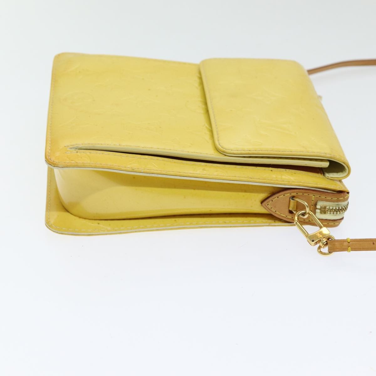 Louis Vuitton Thompson Street Handbag Monogram Vernis, YELLOW, PATENT_LEATHER, Clutche & pouche