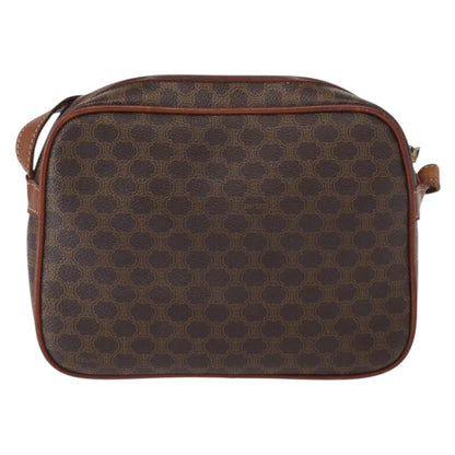 Celine Macadam Shoulder Bag Canvas, BROWN, CANVAS, Shoulder bag