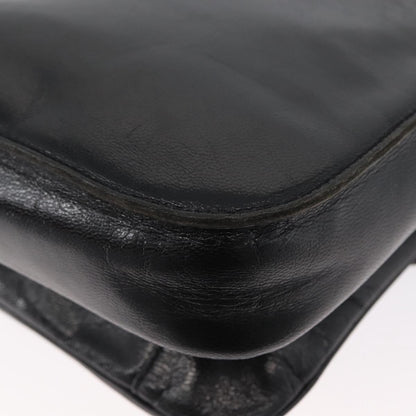 Saint Laurent Vintage Shoulder Bag Leather, BLACK, LEATHER, Shoulder bag