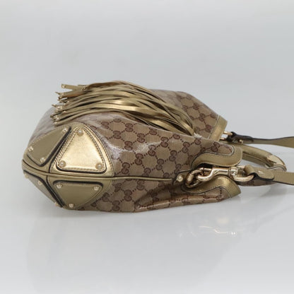 Gucci Indy Hobo GG Coated Canvas, BEIGE, CANVAS, Handbag