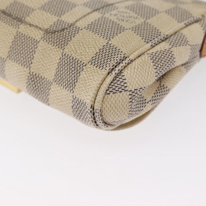 Louis Vuitton Favorite Handbag Damier, WHITE, CANVAS, Shoulder bag