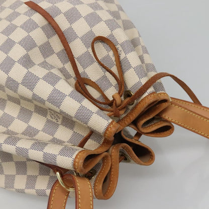 Louis Vuitton Noe Handbag Damier, White, Canvas, Shoulder Bag