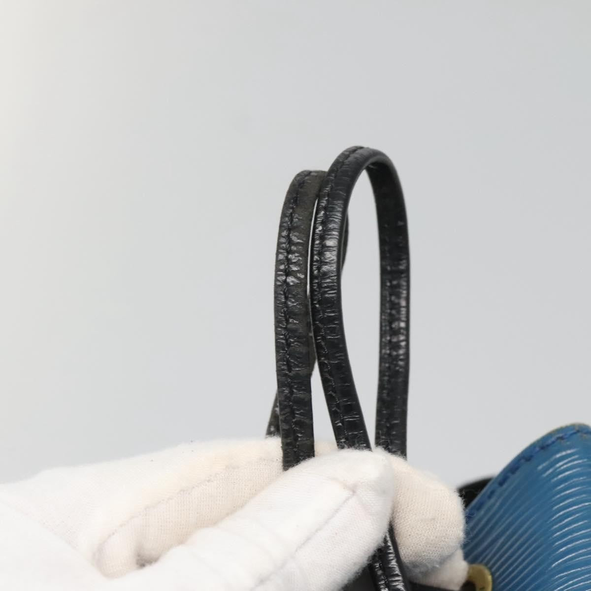 Louis Vuitton Petit Noe Handbag Epi Leather, BLUE, LEATHER, Handbag