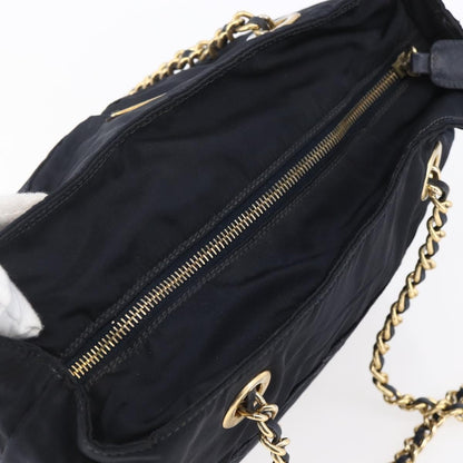 Prada Re-Edition 1995 Chain Tote Quilted Re-Nylon, NAVY, NYLON, Shoulder bag