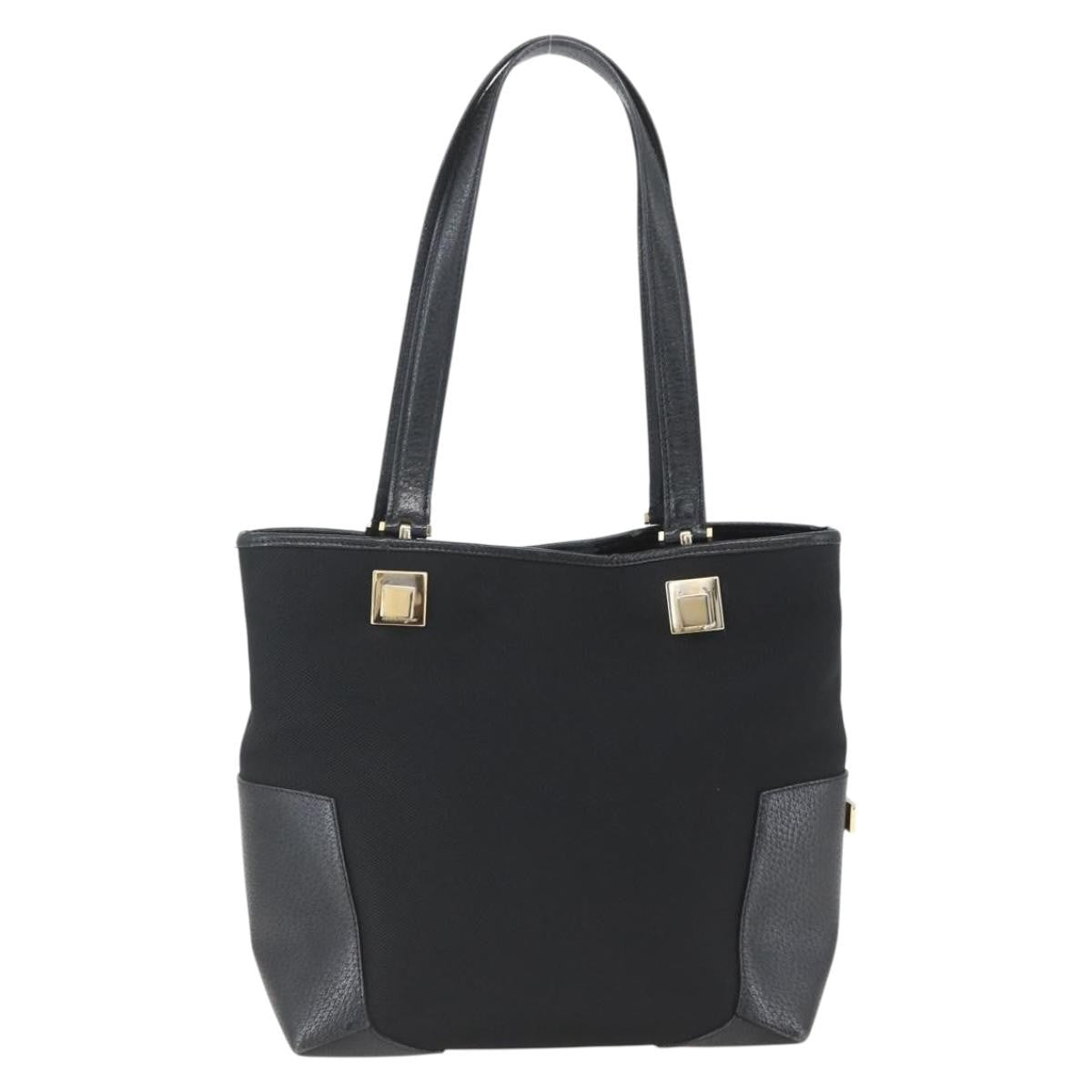 Salvatore Ferragamo Vintage Tote bag Nylon, BLACK, NYLON, Tote bag