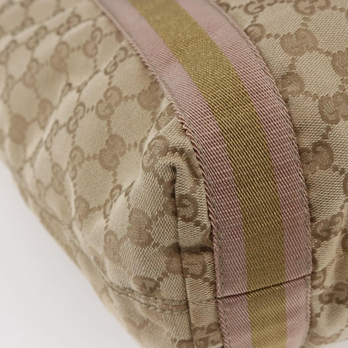Gucci Original Web Tote GG Canvas, BEIGE, CANVAS, Tote bag