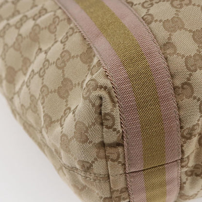 Gucci Original Web Tote GG Canvas, BEIGE, CANVAS, Tote bag