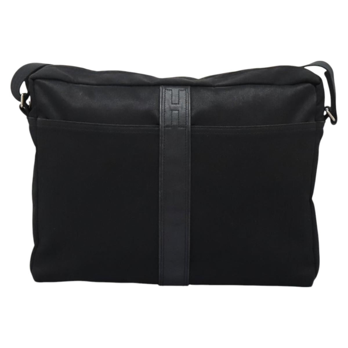 Hermes Acapulco Messenger Nylon, BLACK, NYLON, Shoulder bag