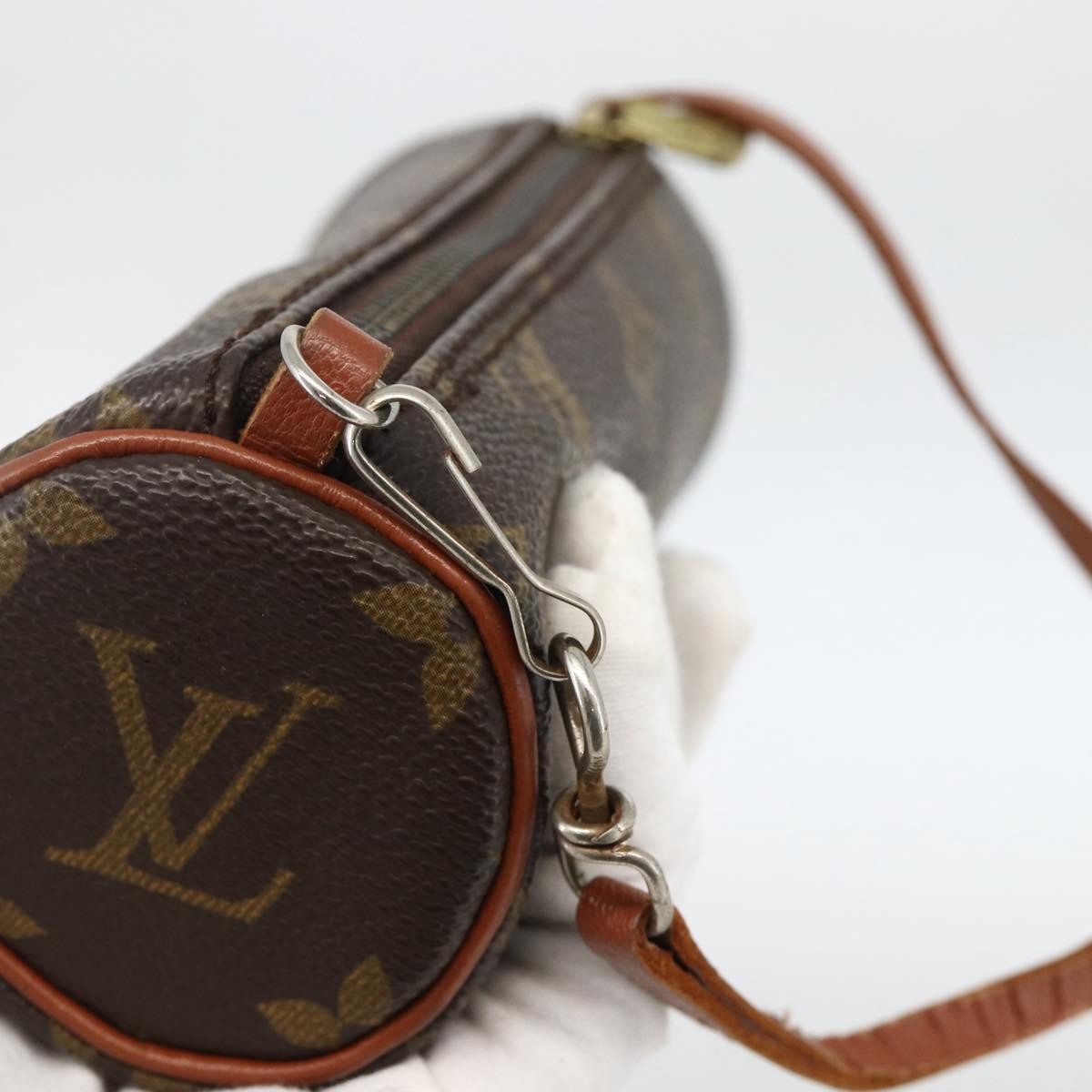 Louis Vuitton Papillon Pochette Monogram Canvas, BROWN, CANVAS, Clutche & pouche