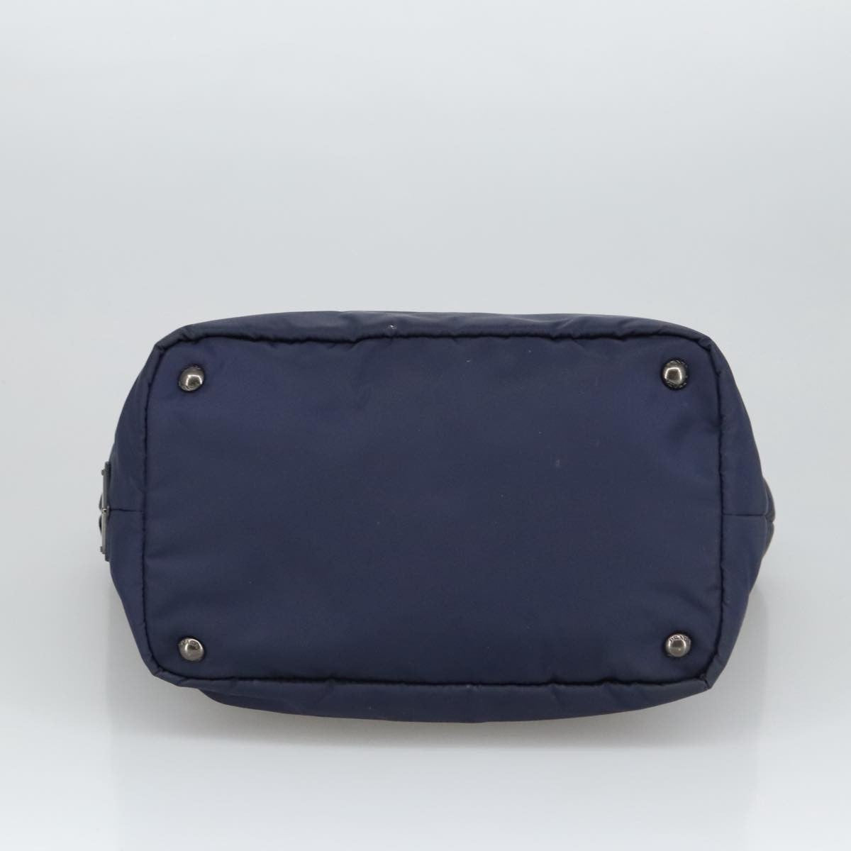Prada Convertible Double Tote Tessuto, Navy, Nylon, Tote Bag