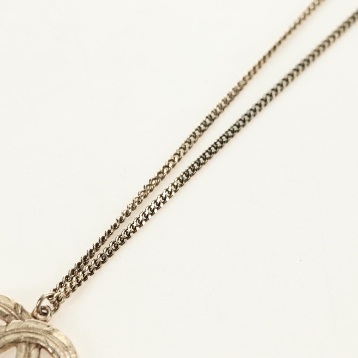 Chanel Feather CC Pendant Necklace Metal, Gold, Metal, Necklace