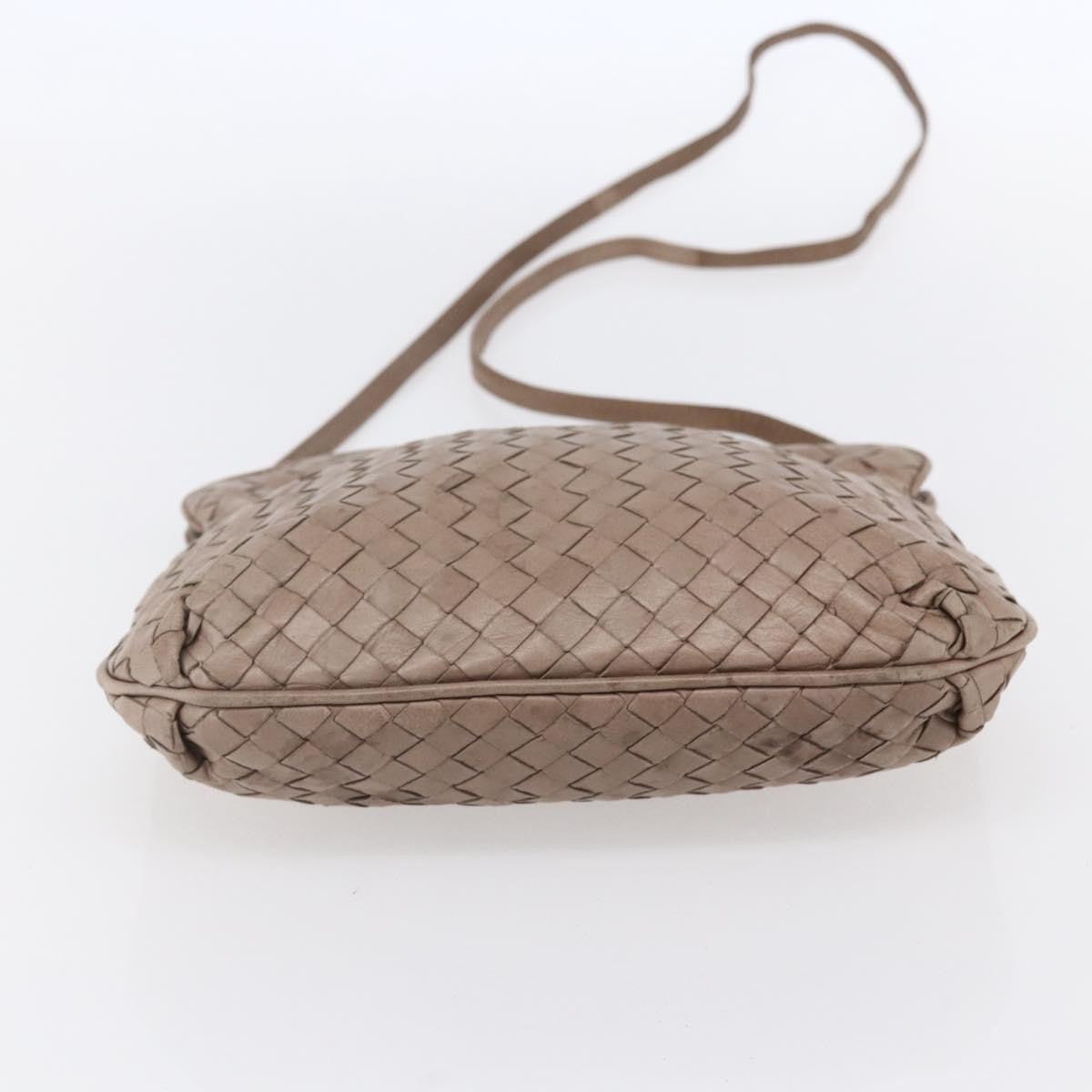 Bottega Veneta Intrecciato Shoulder bag Leather, BEIGE, LEATHER, Shoulder bag
