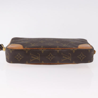 Louis Vuitton Marly Dragonne Clutch Monogram Canvas, Brown, Canvas, Clutch