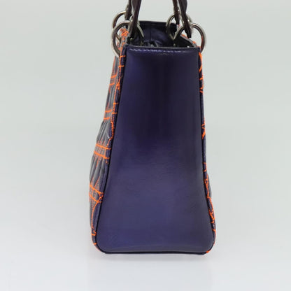 Christian Dior Lady Dior Bag Anselm Reyle Cannage Quilt Leather, Purple, Leather, Handbag