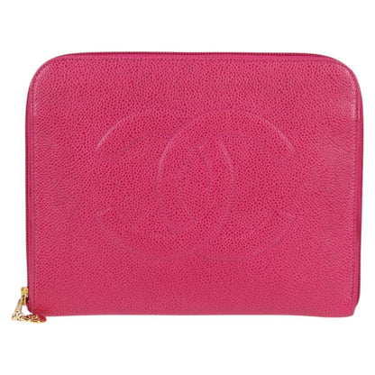 Chanel Vintage Clutch Bag Quilted Leather, PINK, LEATHER, Clutche & pouche