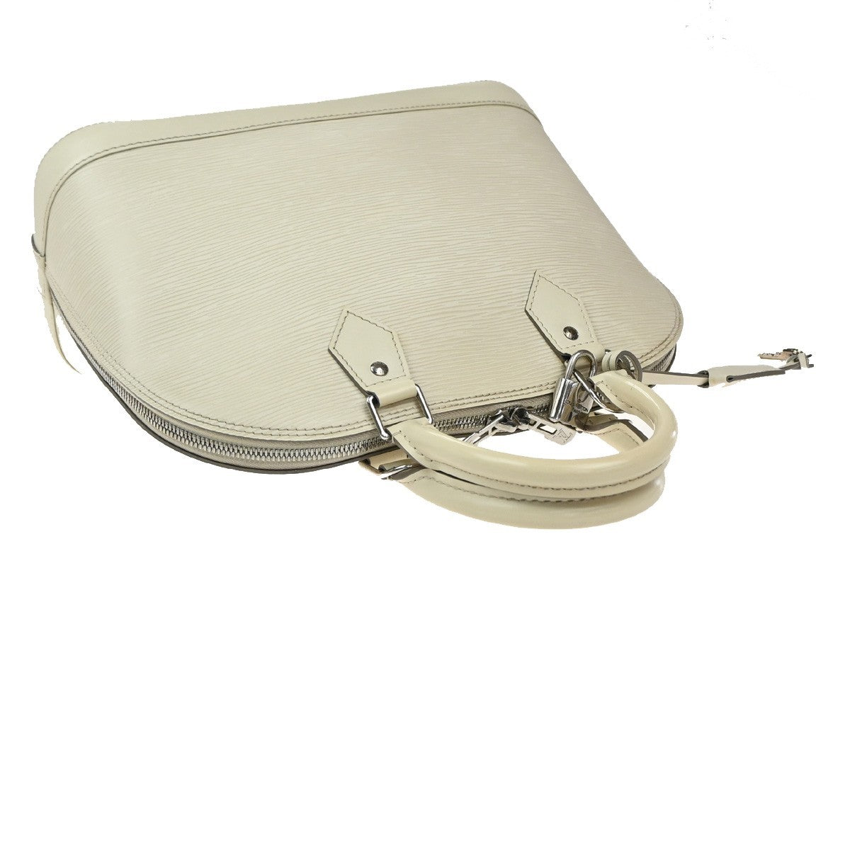 Louis Vuitton Alma Handbag Epi Leather, WHITE, LEATHER, Handbag