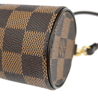 Louis Vuitton Papillon Pochette Damier, BROWN, CANVAS, Clutche & pouche