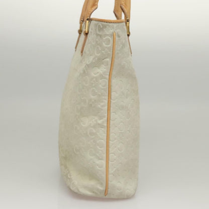 Celine Vintage Macadam Tote bag C Macadam Suede, WHITE, SUEDE, Tote bag