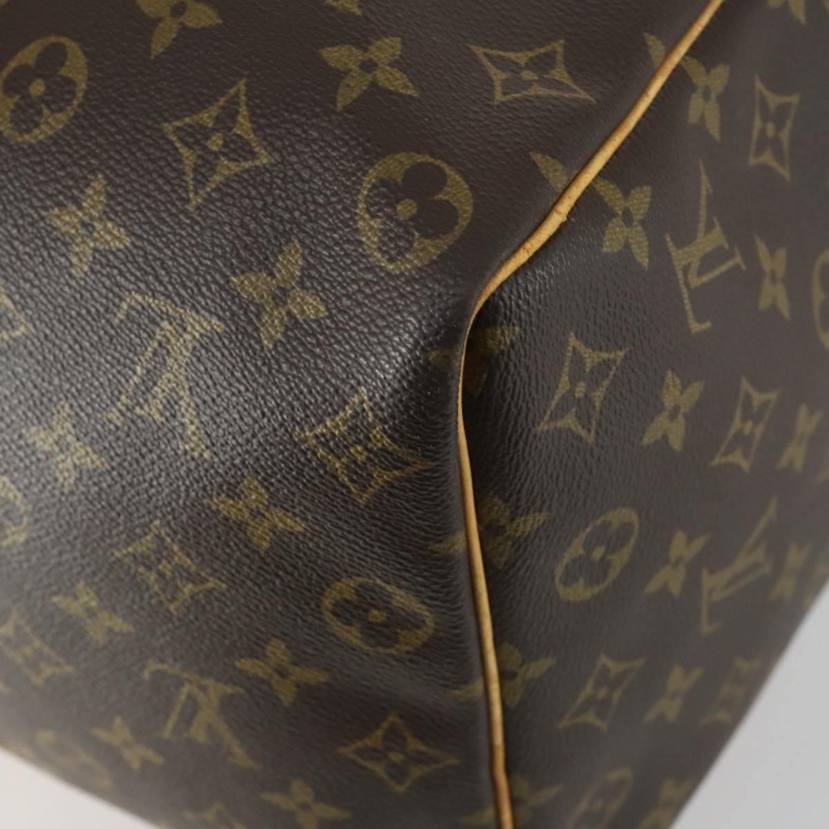 Louis Vuitton Keepall Bag Monogram Canvas, BROWN, CANVAS, Travel bag