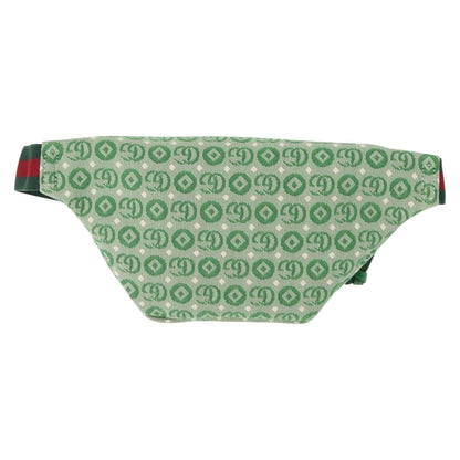 Gucci Waist Pouch Belt Bag GG Canvas, GREEN, CANVAS, Clutche & pouche