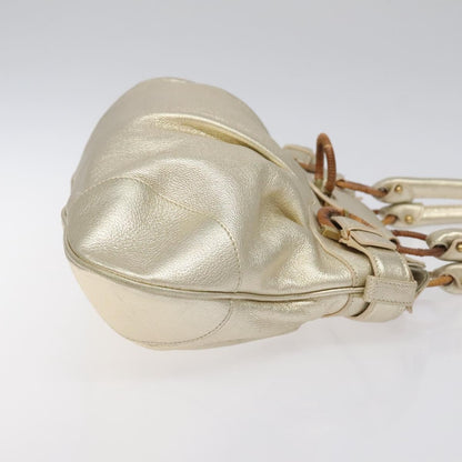 Salvatore Ferragamo Marisa Satchel Leather, GOLD, LEATHER, Shoulder bag