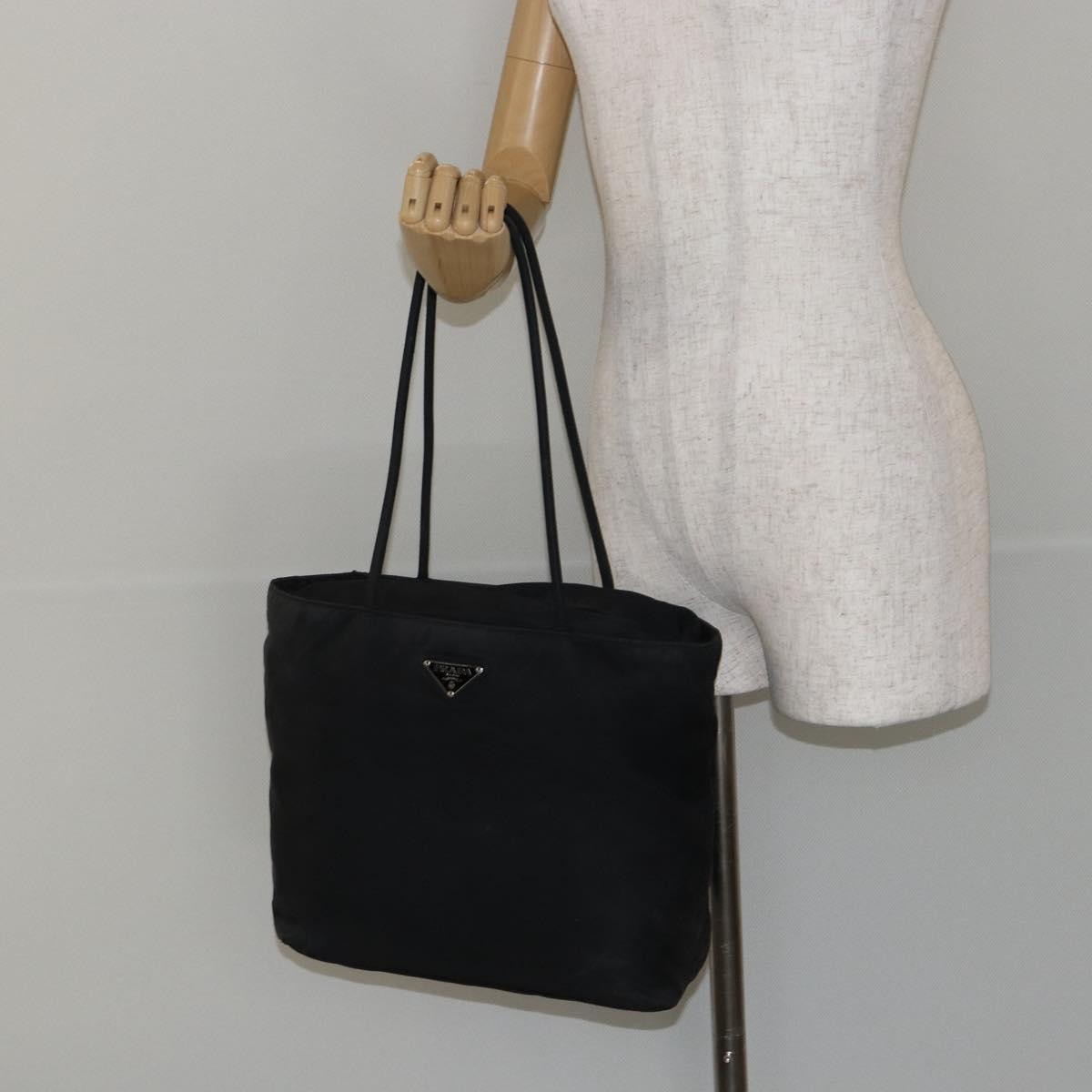 Prada Vintage Tote Tessuto, BLACK, NYLON, Tote bag