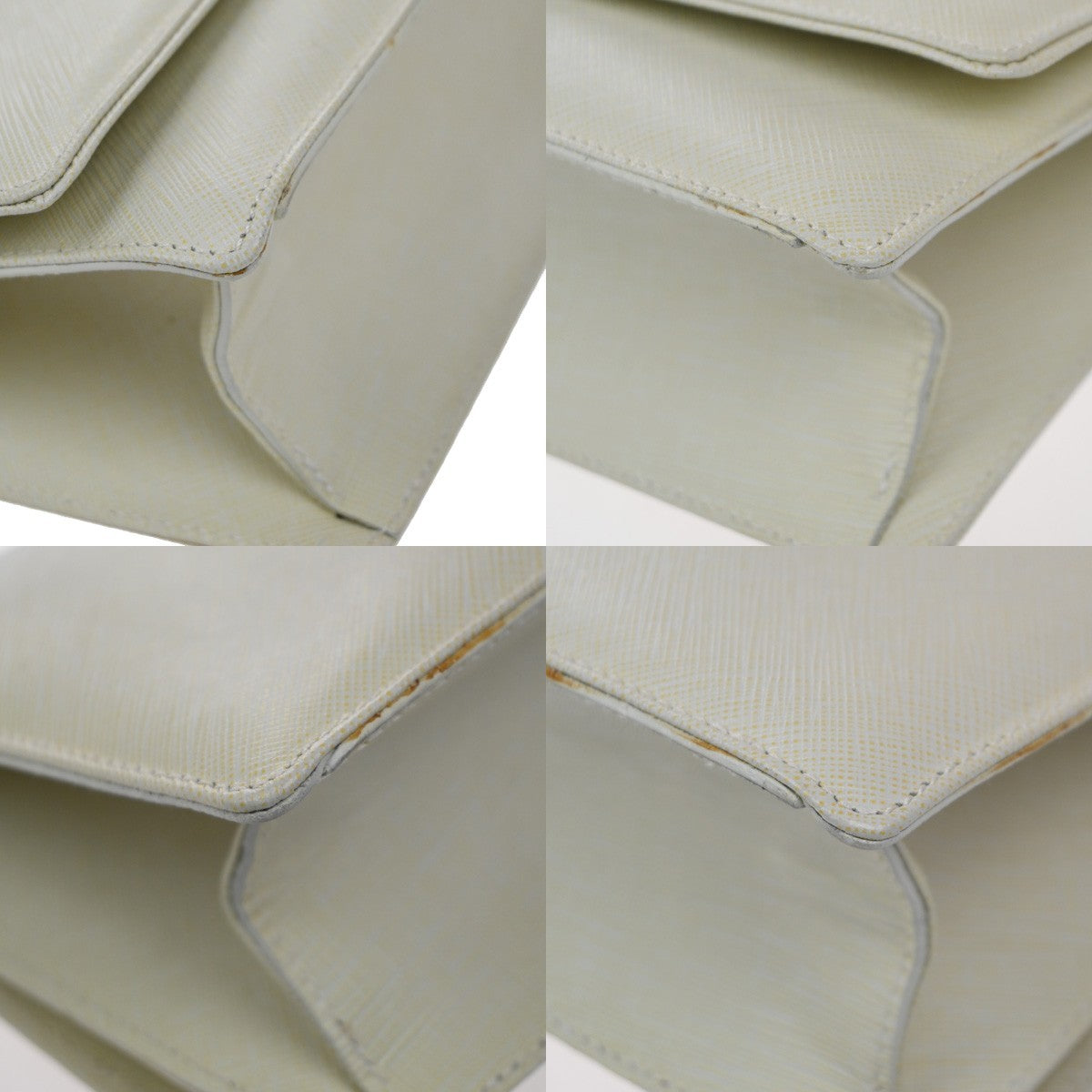 Salvatore Ferragamo Gancini Shoulder Bag Leather, WHITE, LEATHER, Shoulder bag