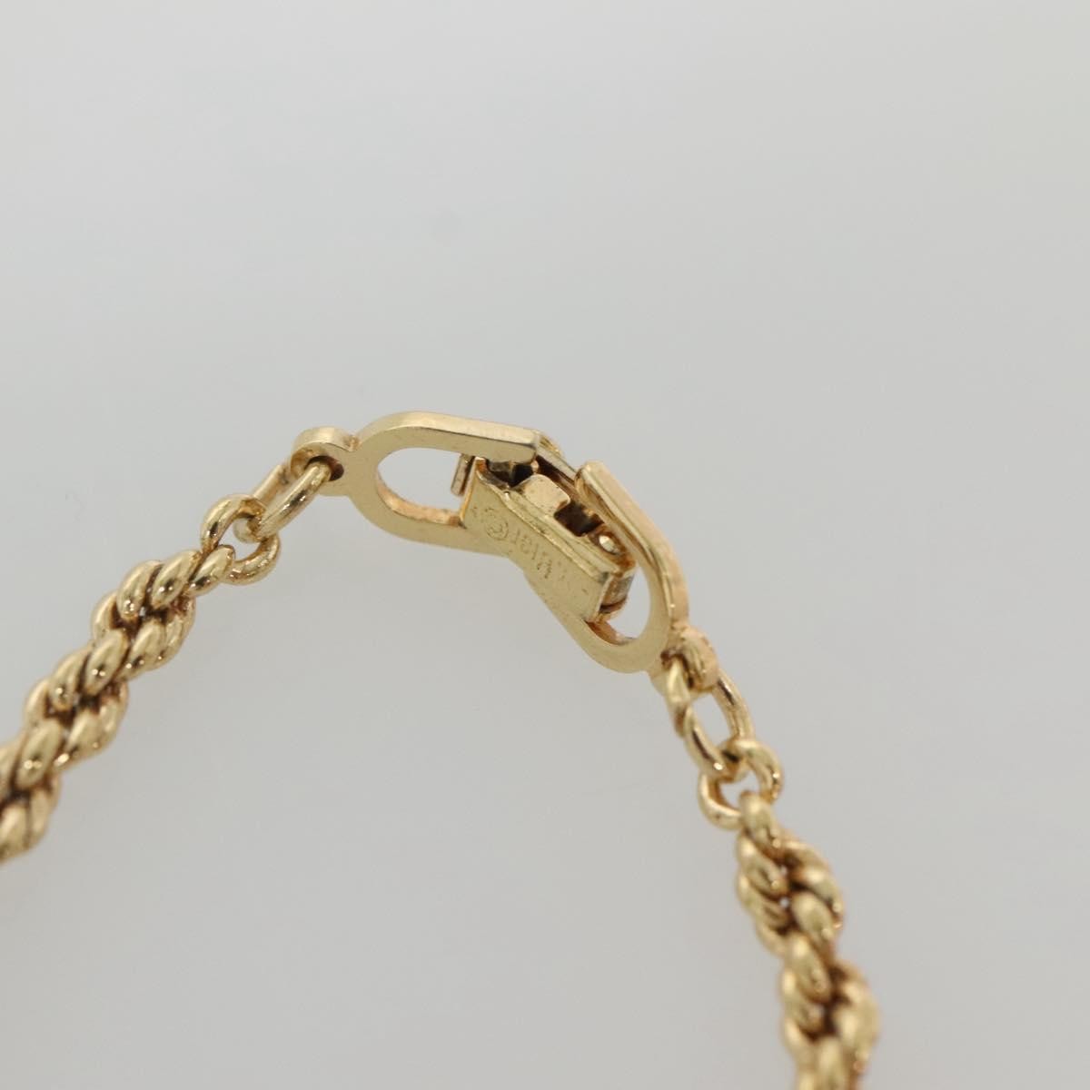 Christian Dior CD Round Pendant Necklace Metal, GOLD, METAL, Necklace