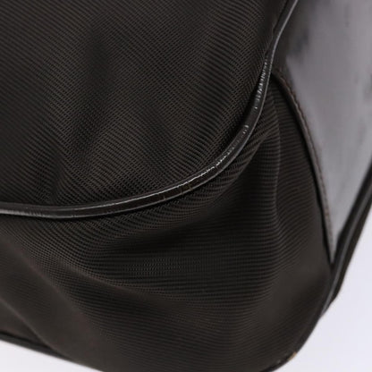 Gucci Vintage Bamboo Shoulder Bag Nylon, BROWN, NYLON, Shoulder bag