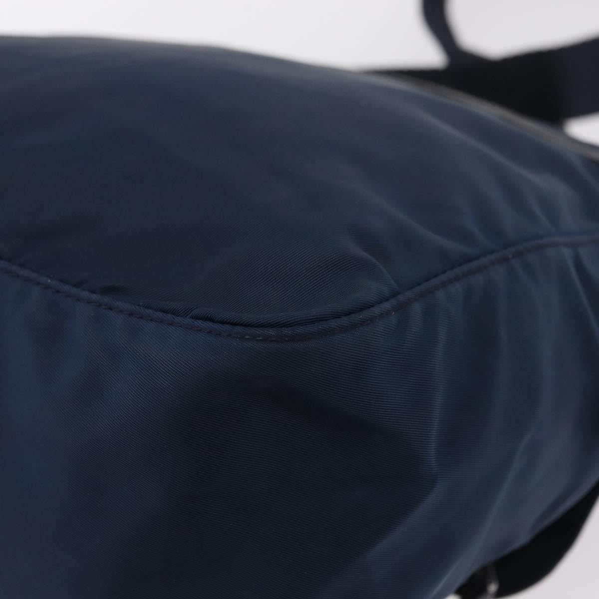 Prada Buckle Messenger Bag Tessuto, NAVY, NYLON, Shoulder bag
