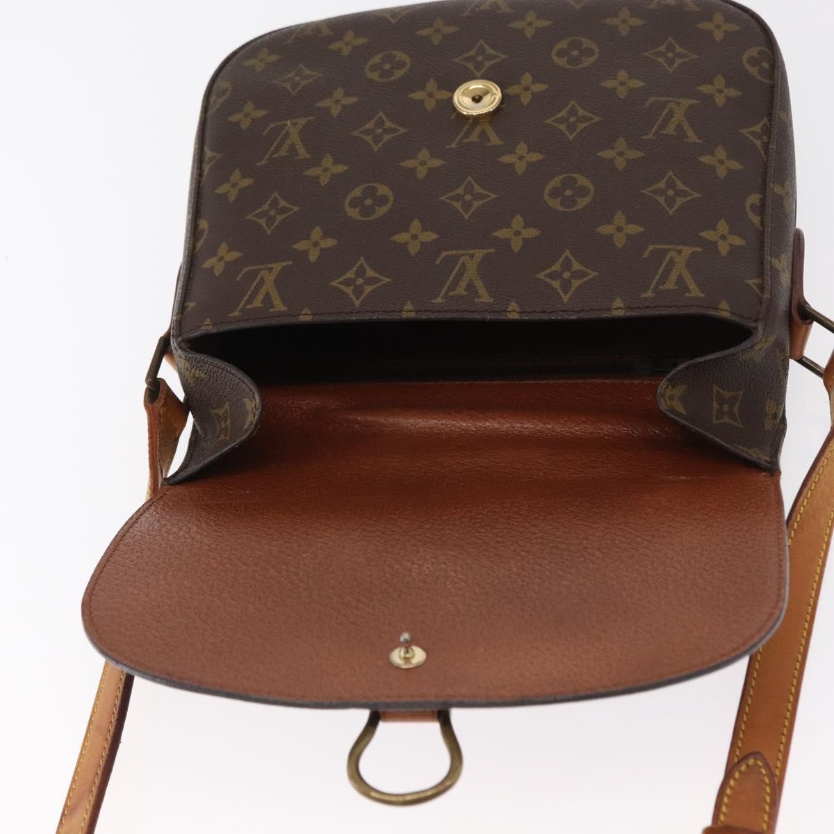 Louis Vuitton Saint Cloud Handbag Monogram Canvas, BROWN, CANVAS, Shoulder bag