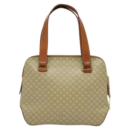 Celine Vintage Macadam Handbag Canvas, Beige, Canvas, Handbag