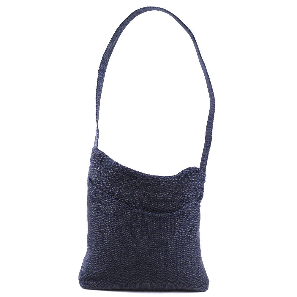Hermes Vintage Sac De Pansage Shoulder Bag Toile, BLUE, CANVAS, Shoulder bag