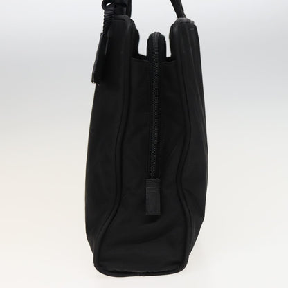 Prada Bowling Shoulder Bag Tessuto, BLACK, NYLON, Shoulder bag