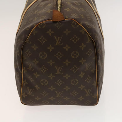 Louis Vuitton Keepall Bag Monogram Canvas, BROWN, CANVAS, Travel bag