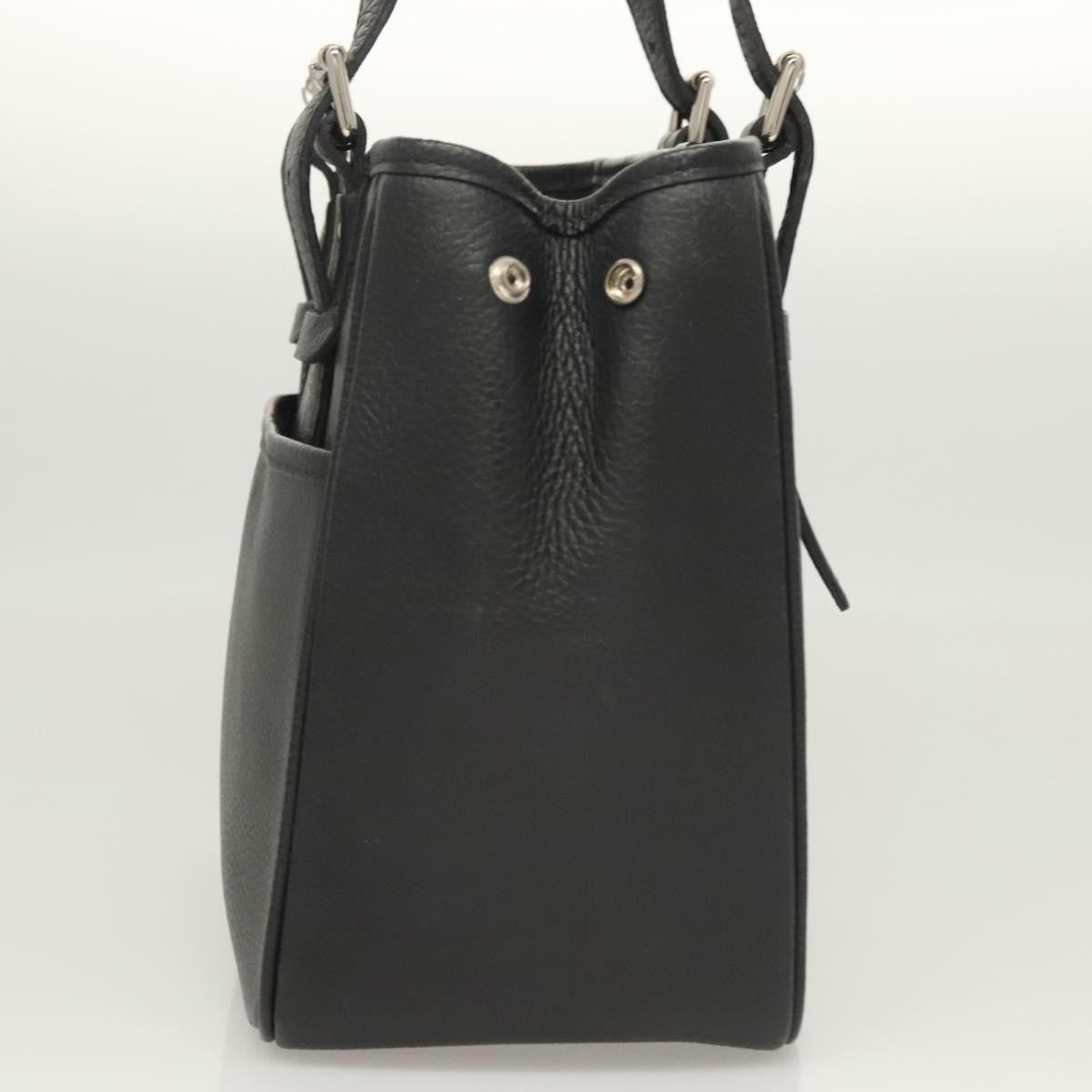 Burberry Vintage Handbag Leather, BLACK, LEATHER, Handbag