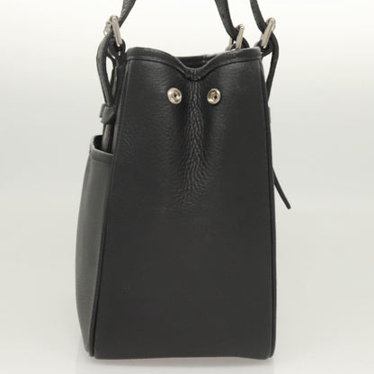Burberry Vintage Handbag Leather, BLACK, LEATHER, Handbag