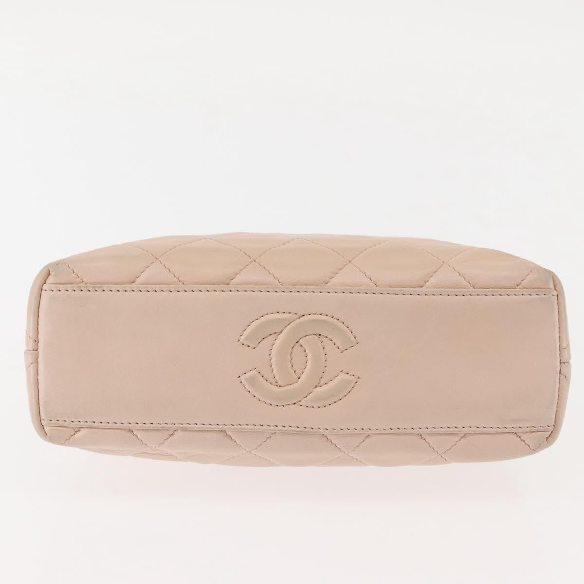 Chanel Kiss lock shoulder bag Leather, PINK, LEATHER, Shoulder bag