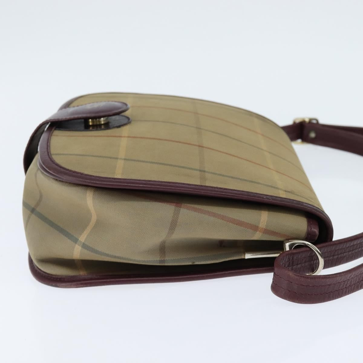 Burberry Nova check Shoulder bag Canvas, BEIGE, CANVAS, Shoulder bag