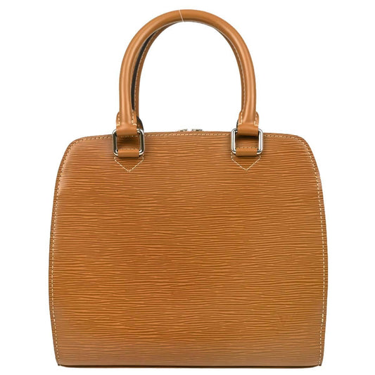Louis Vuitton Pont Neuf Handbag Epi Leather, BROWN, LEATHER, Handbag