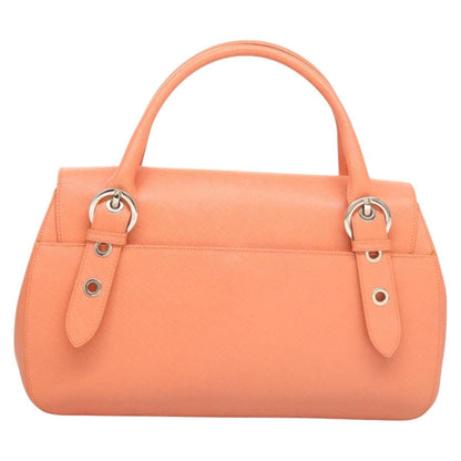 Salvatore Ferragamo Gancini handbag Leather, PINK, LEATHER, Handbag