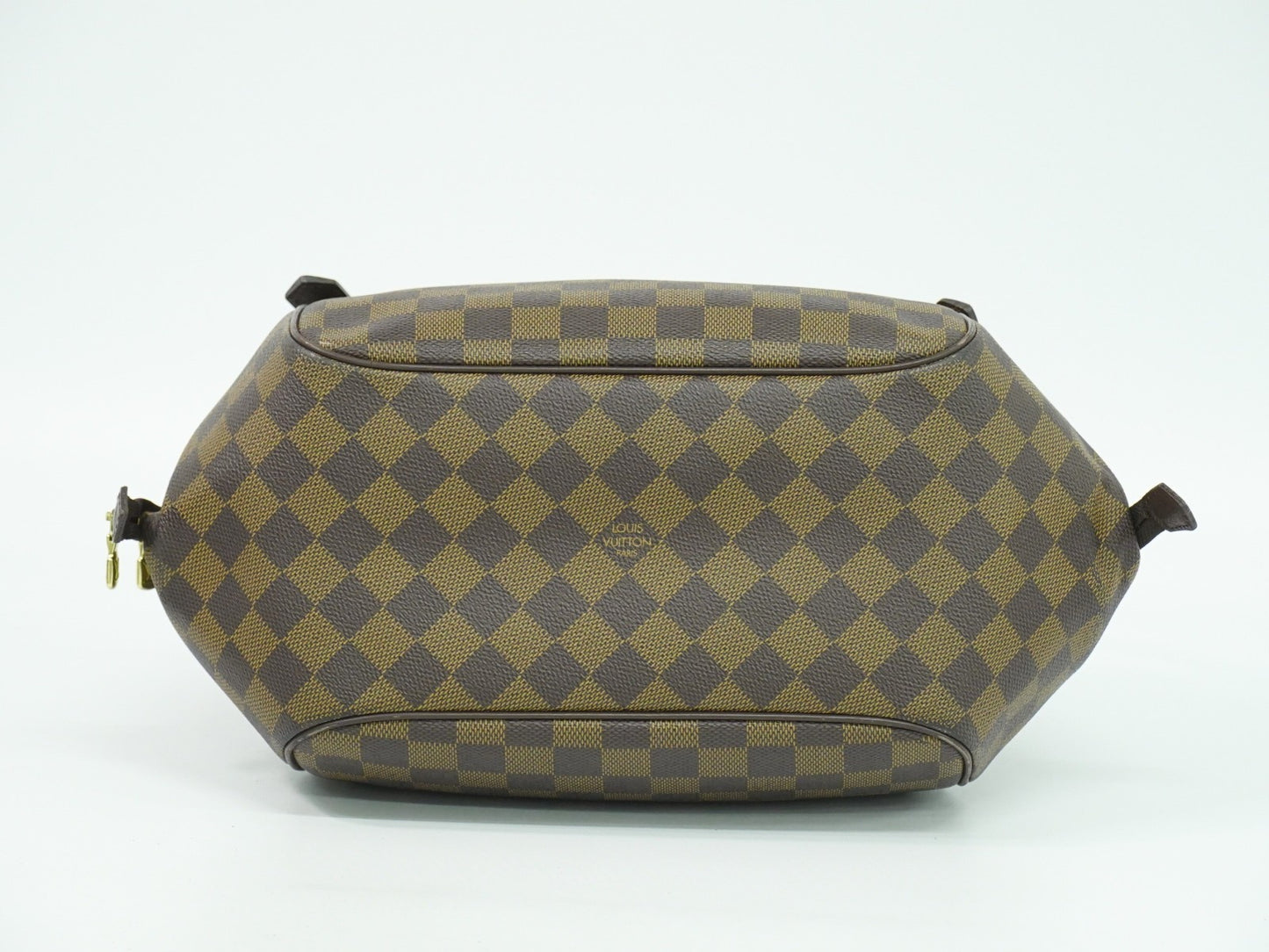 Louis Vuitton Belem Handbag Damier, BROWN, CANVAS, Shoulder bag