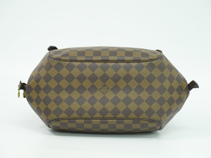 Louis Vuitton Belem Handbag Damier, BROWN, CANVAS, Shoulder bag