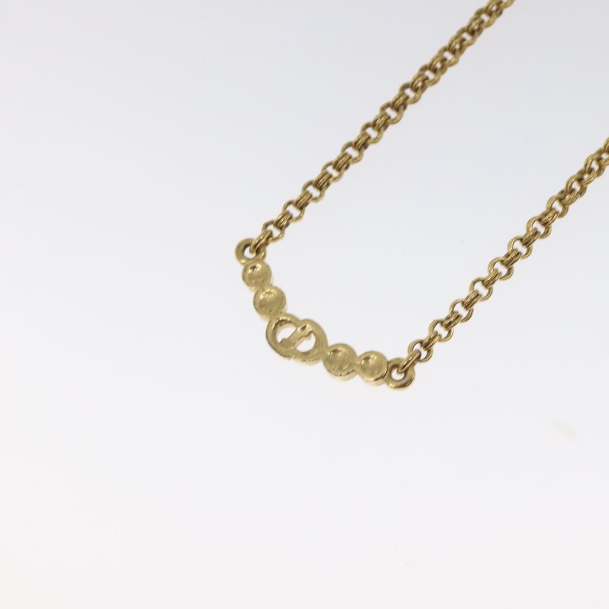 Christian Dior CD Pendant Necklace Gold-plated, GOLD, METAL, Necklace